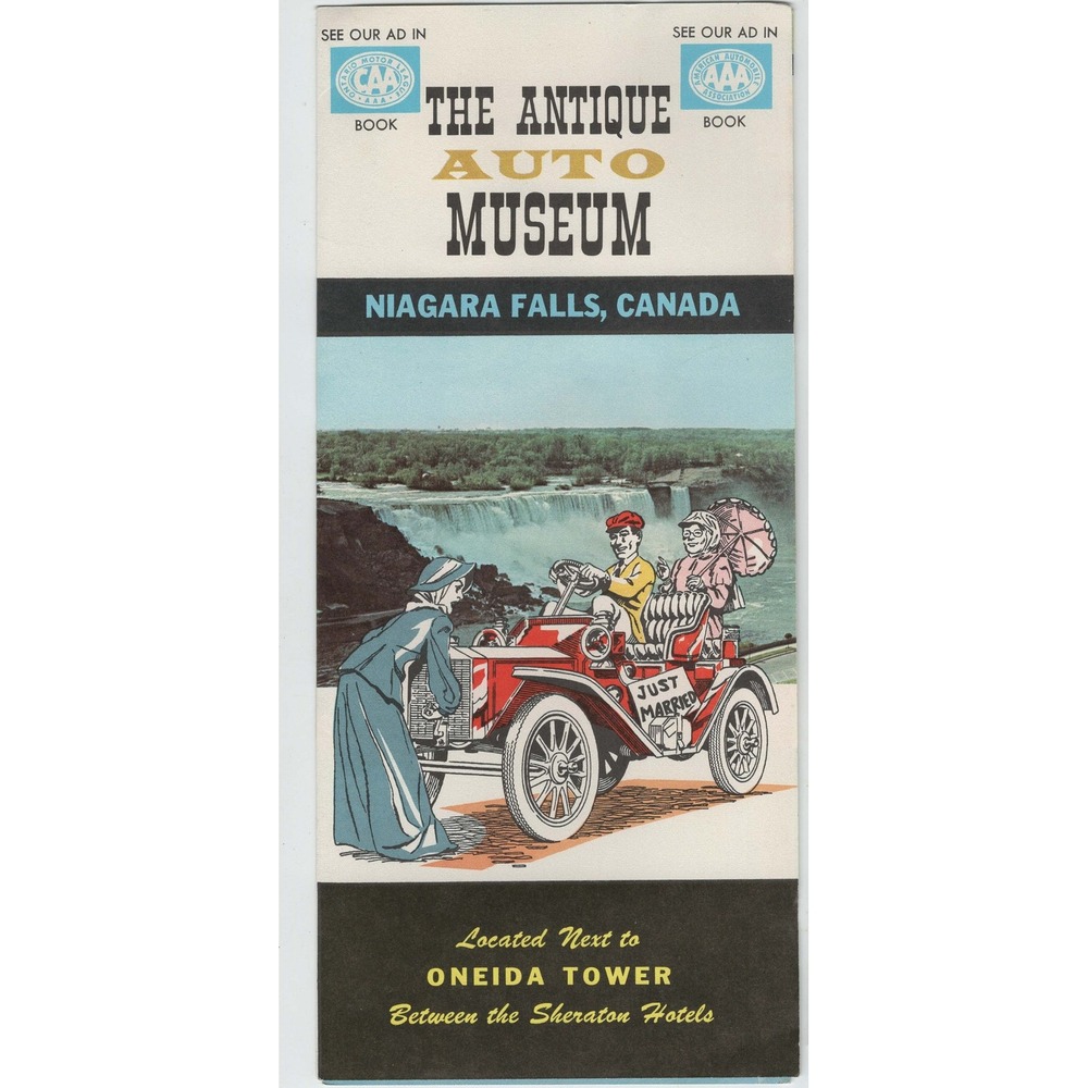 Vtg Antique Auto Museum Niagara Falls Ontario Canada Travel Brochure Pamphlet - Picture 1 of 3